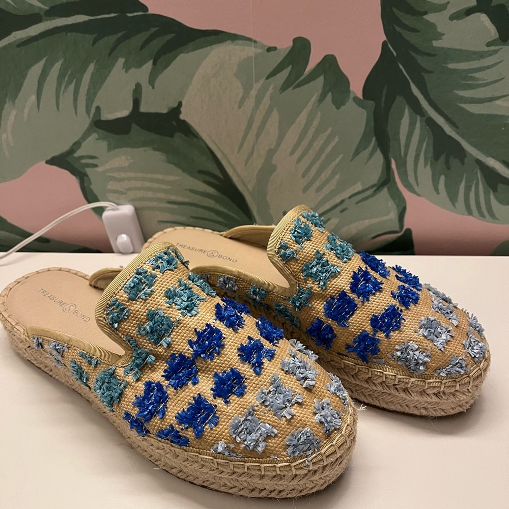 dotted platform espadrilles